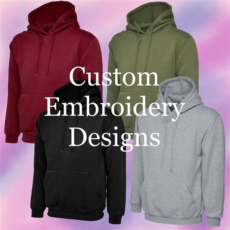 custom embroidered hoodies uk